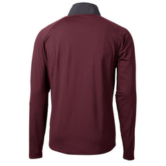 Cutter & Buck Helmet Adapt Eco Knit Hybrid Recycled Quarter-Zip Pullover Top - Washington Commanders Pullover