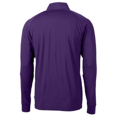 Cutter & Buck Helmet Adapt Eco Knit Stretch Recycled Quarter-Zip Pullover Top - Minnesota Vikings Pullover