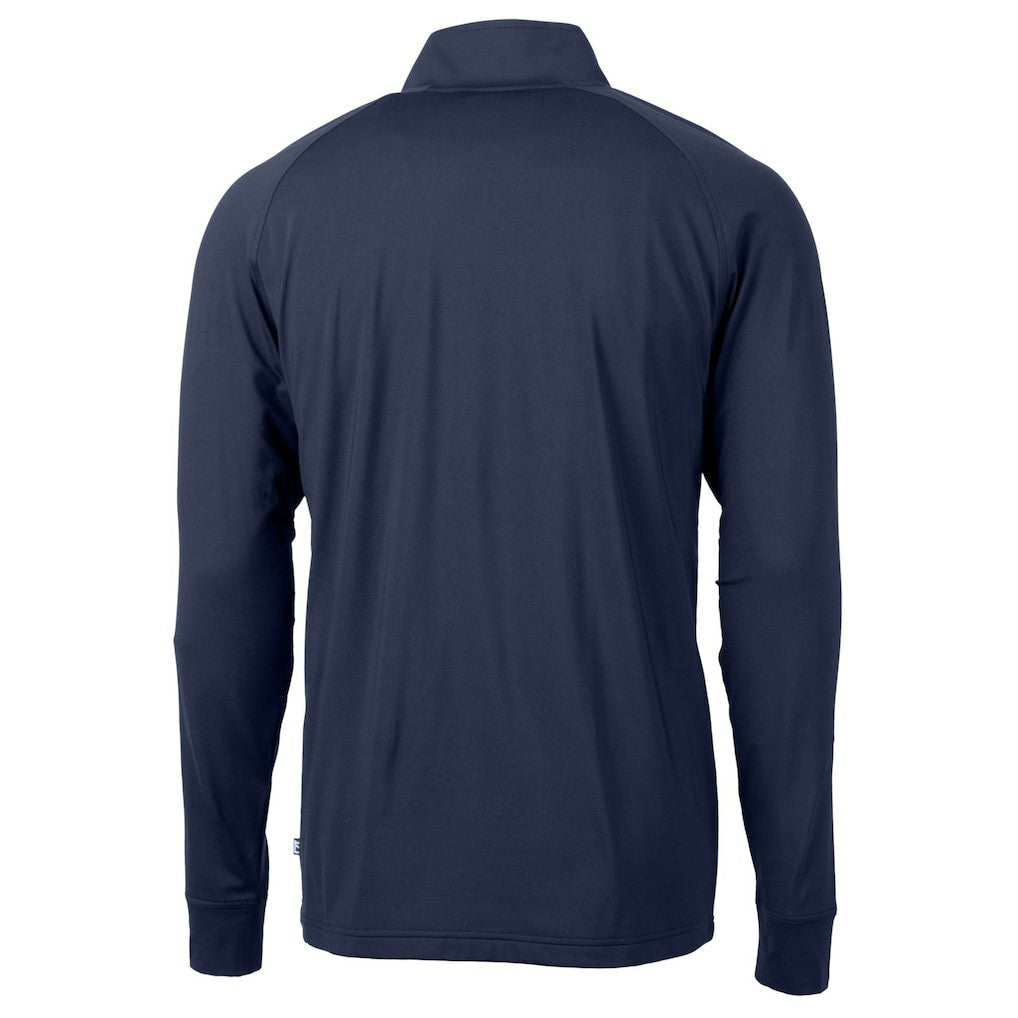 Cutter & Buck Helmet Adapt Eco Knit Stretch Recycled Quarter-Zip Pullover Top - Chicago Bears Pullover