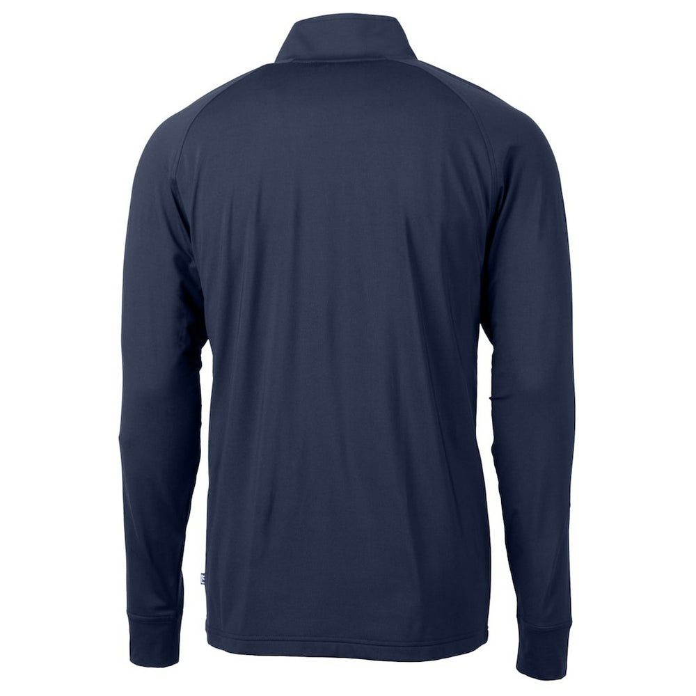 Cutter & Buck Helmet Adapt Eco Knit Stretch Recycled Quarter-Zip Pullover Top - Chicago Bears Pullover