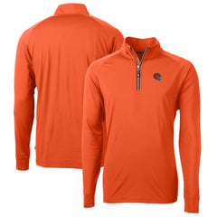 Cutter & Buck Helmet Adapt Eco Knit Stretch Recycled Quarter-Zip Pullover Top - Cincinnati Bengals Pullover