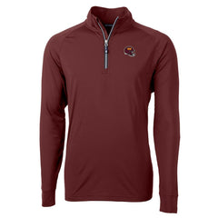 Cutter & Buck Helmet Adapt Eco Knit Stretch Recycled Quarter-Zip Pullover Top - Washington Commanders Pullover