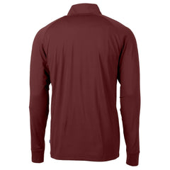 Cutter & Buck Helmet Adapt Eco Knit Stretch Recycled Quarter-Zip Pullover Top - Washington Commanders Pullover