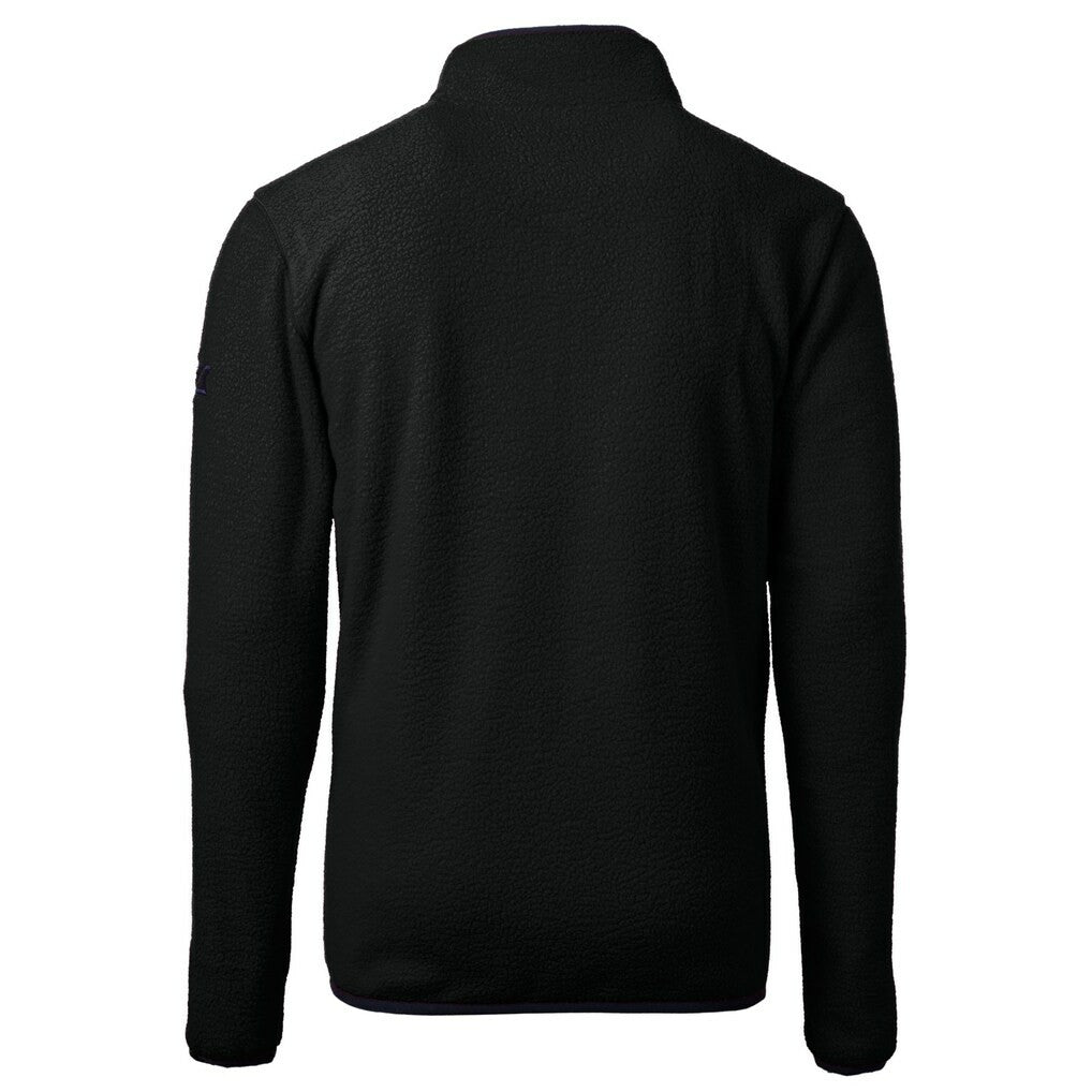 Cutter & Buck Helmet Cascade Eco Sherpa Fleece Quarter-Zip Pullover Jacket - Minnesota Vikings Pullover