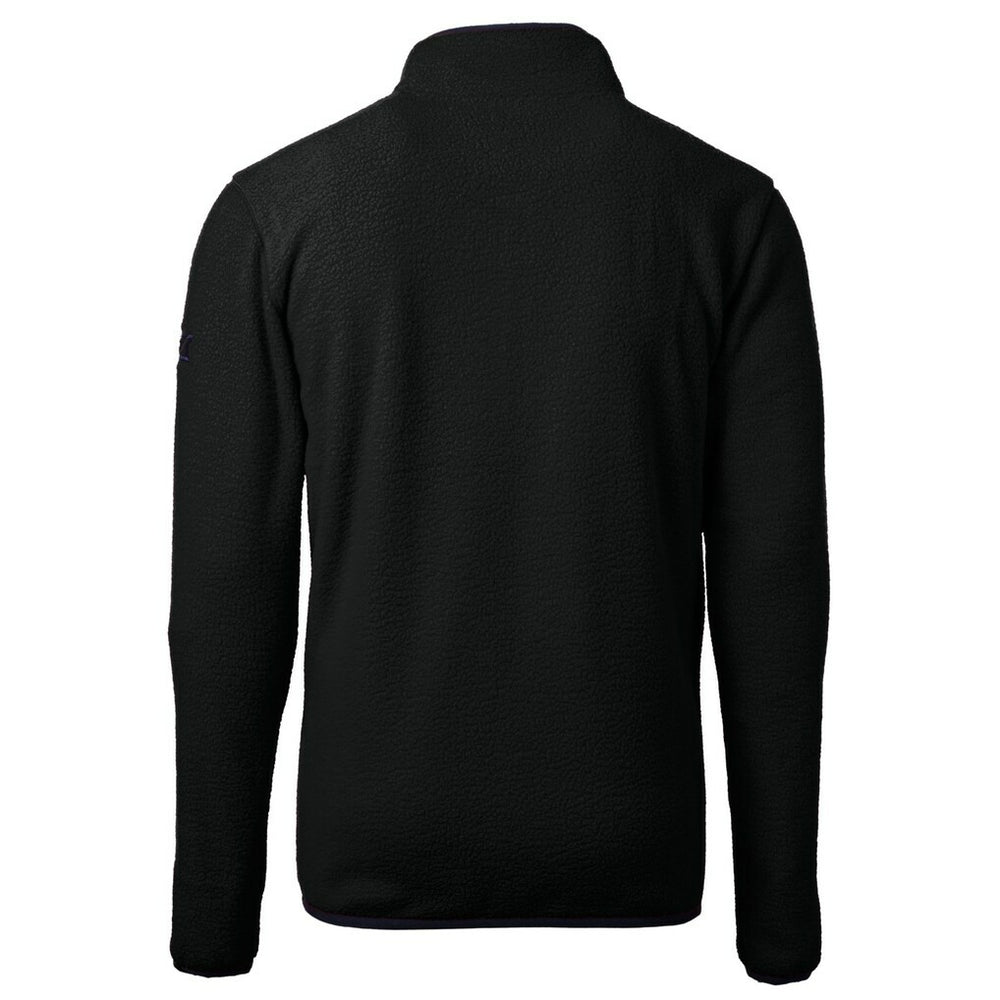 Cutter & Buck Helmet Cascade Eco Sherpa Fleece Quarter-Zip Pullover Jacket - Minnesota Vikings Pullover