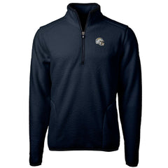 Cutter & Buck Helmet Cascade Eco Sherpa Fleece Quarter-Zip Pullover Jacket - Los Angeles Chargers Pullover