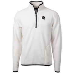 Cutter & Buck Helmet Cascade Eco Sherpa Fleece Quarter-Zip Pullover Jacket - Denver Broncos Pullover