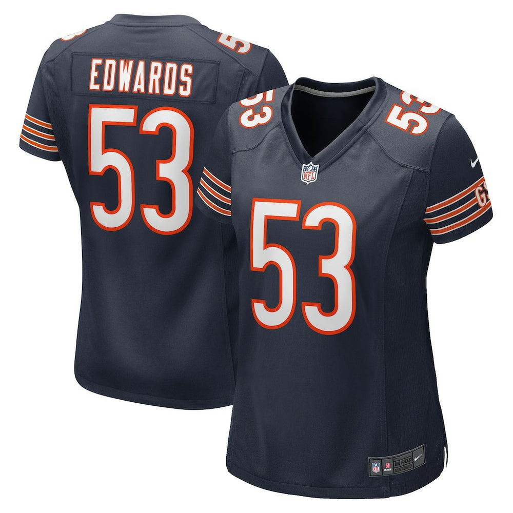 TJ Edwards  Women's Game Player Jersey - Chicago Bears Jerseys