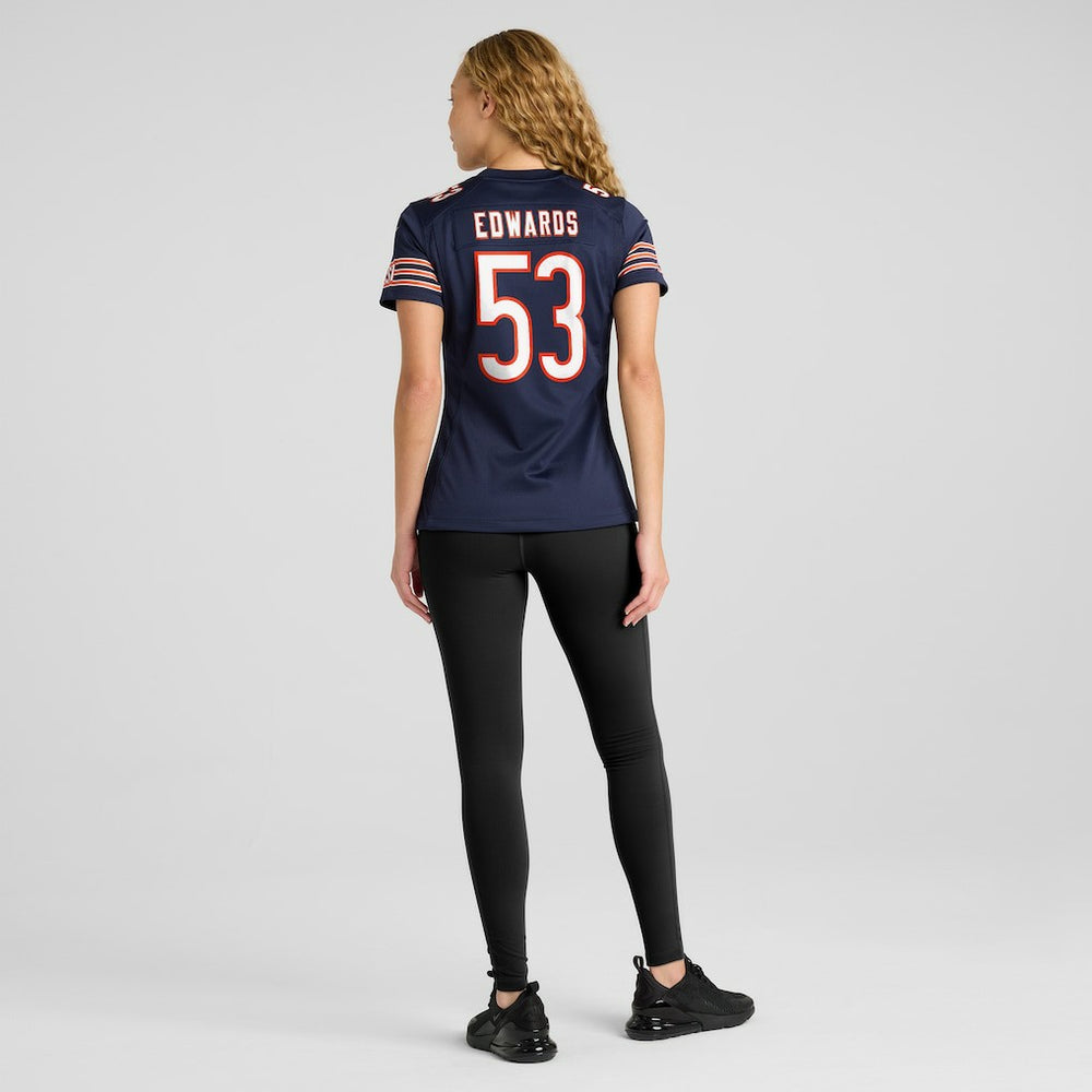 TJ Edwards  Women's Game Player Jersey - Chicago Bears Jerseys