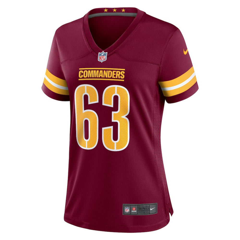 Nick Gates  Women's Game Player Jersey - Washington Commanders Jerseys