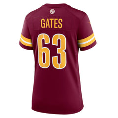 Nick Gates  Women's Game Player Jersey - Washington Commanders Jerseys