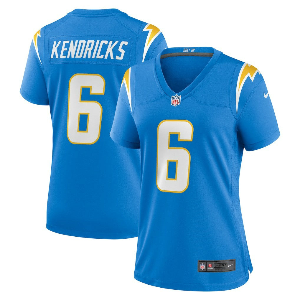 Eric Kendricks  Women's Game Player Jersey - Los Angeles Chargers Jerseys