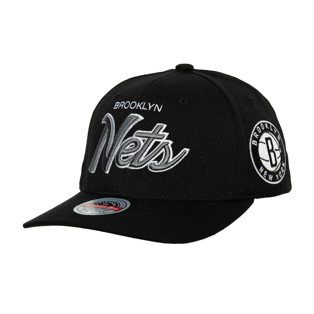 Mitchell & Ness Brooklyn Nets MVP Team Script 2.0 Stretch-Snapback Hat
