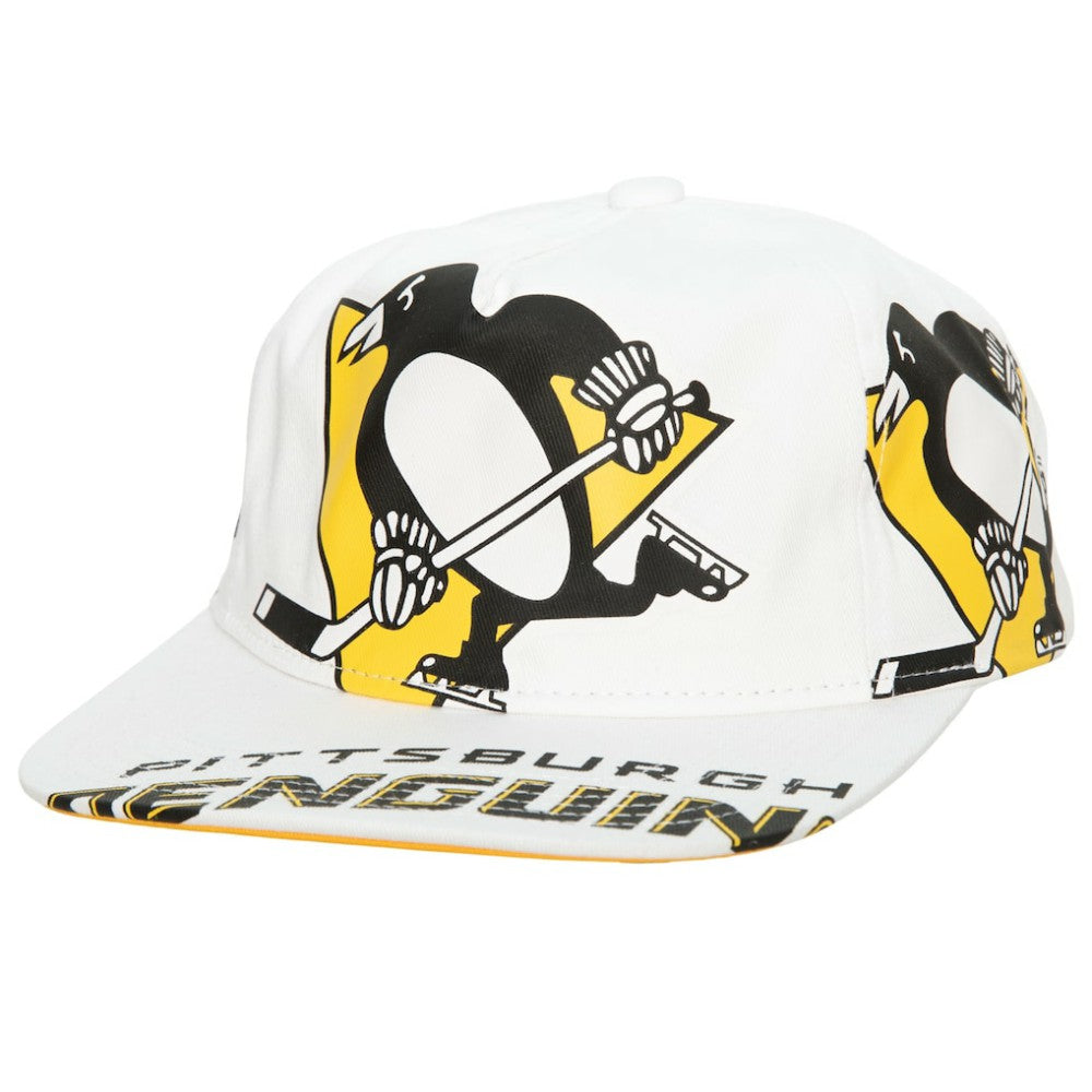 NHL Pittsburgh Penguins Mitchell & Ness In Your Face Deadstock Snapback Hat