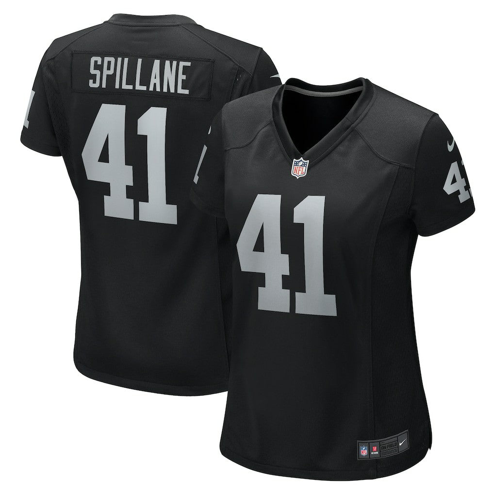 Robert Spillane  Women's Game Player Jersey - Las Vegas Raiders Jerseys