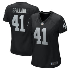 Robert Spillane  Women's Game Player Jersey - Las Vegas Raiders Jerseys