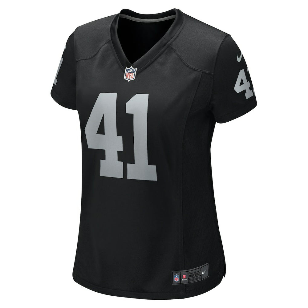Robert Spillane  Women's Game Player Jersey - Las Vegas Raiders Jerseys