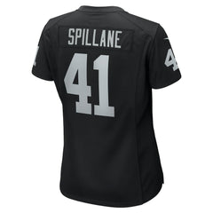 Robert Spillane  Women's Game Player Jersey - Las Vegas Raiders Jerseys