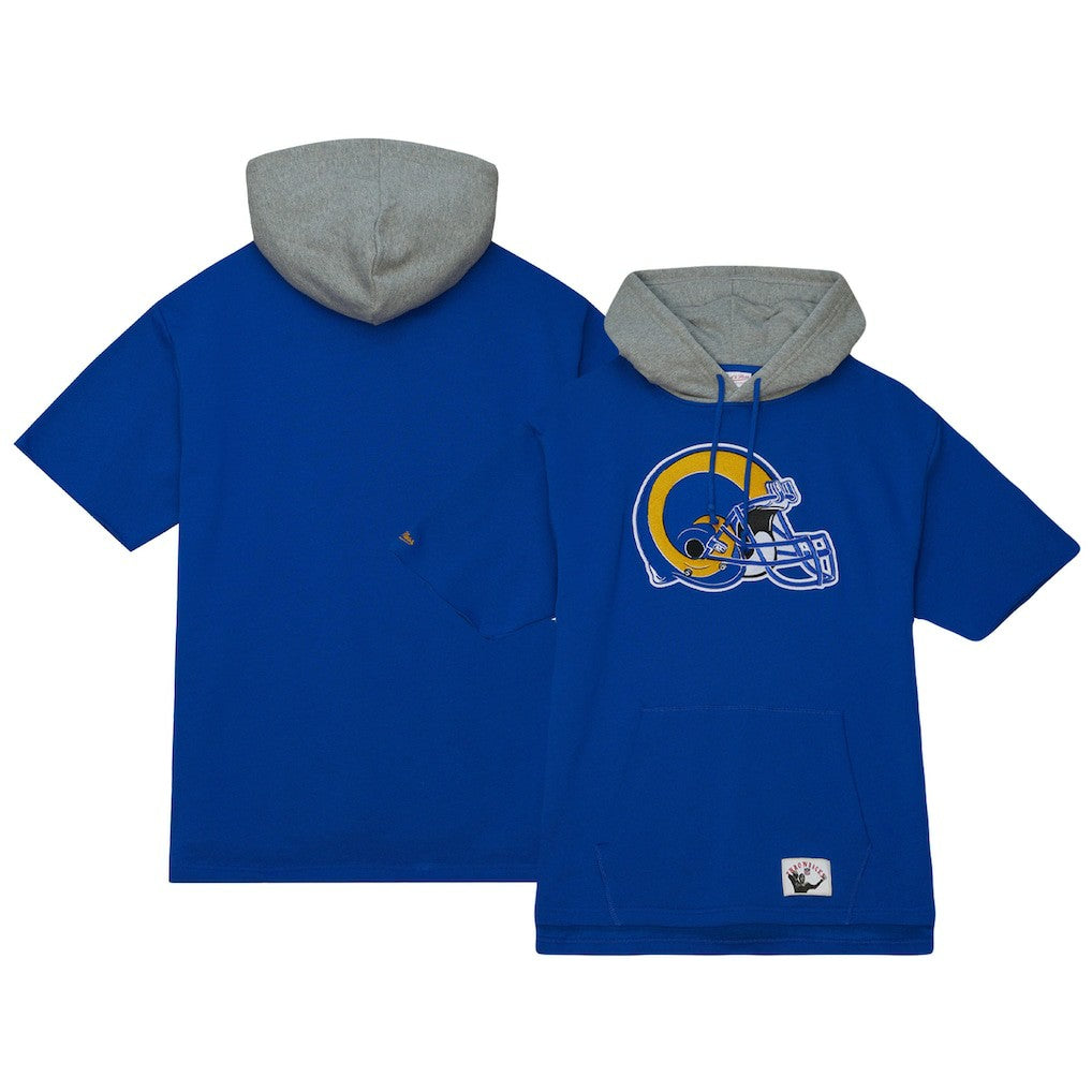 Postgame Short Sleeve Hoodie - Los Angeles Rams Hoodies