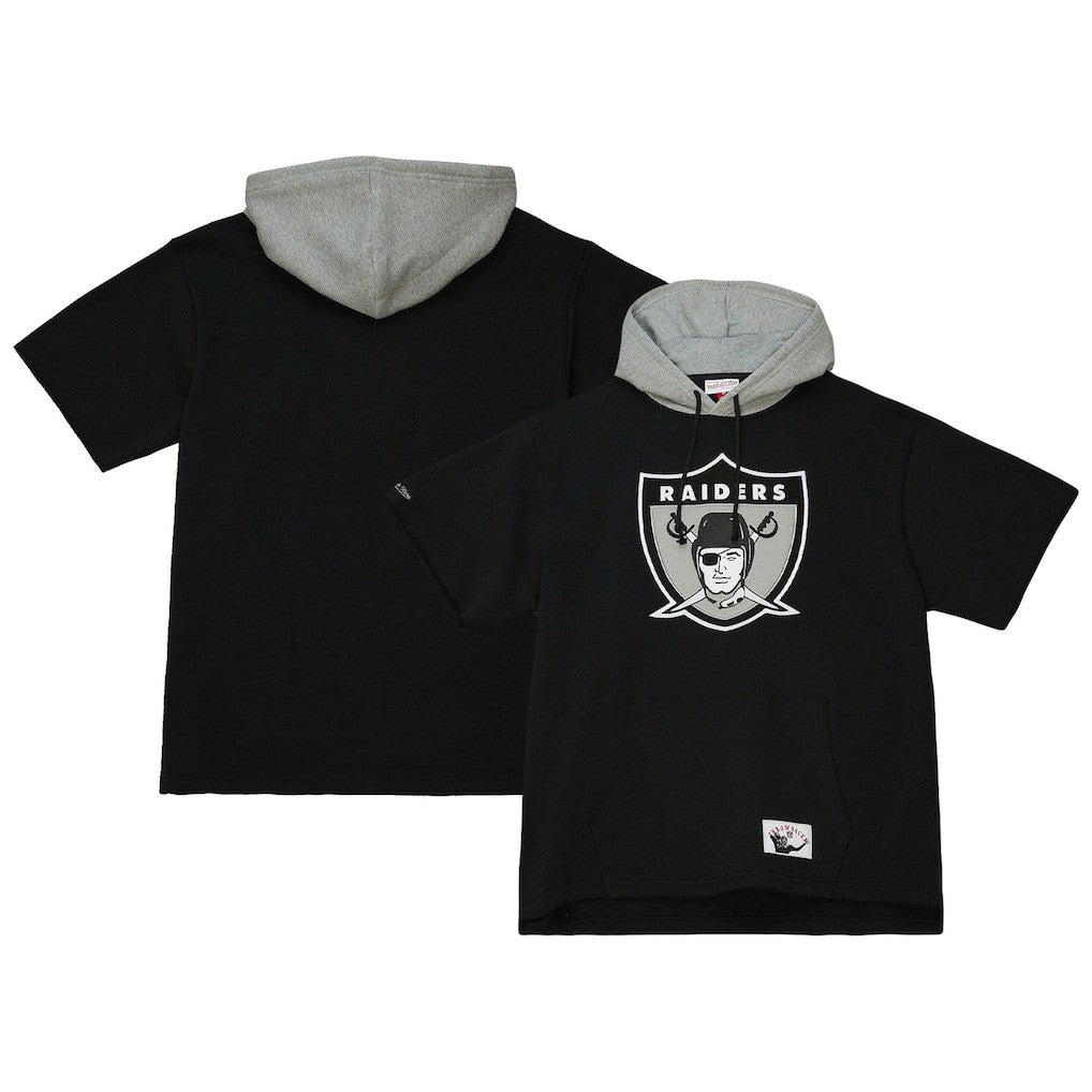 Postgame Short Sleeve Hoodie - Las Vegas Raiders Hoodies