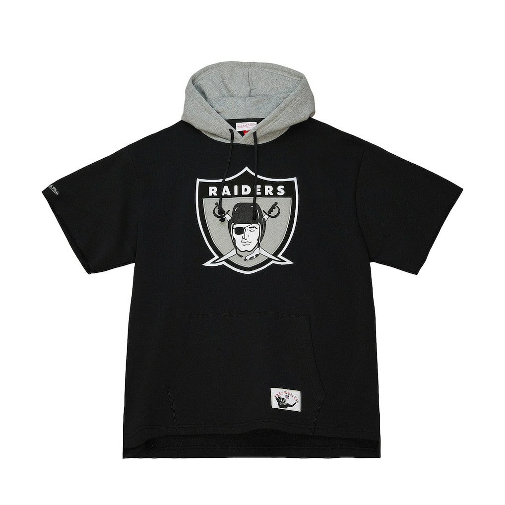 Postgame Short Sleeve Hoodie - Las Vegas Raiders Hoodies