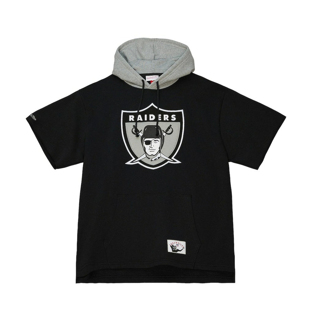 Postgame Short Sleeve Hoodie - Las Vegas Raiders Hoodies