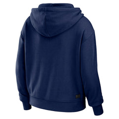 Navy/White Boston Red Sox WEAR by Erin Andrews Women's  Color Block Full-Zip Hoodie