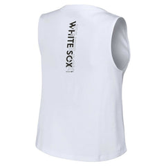 White Chicago White Sox WEAR by Erin Andrews Women's Lace-Up Tank Top