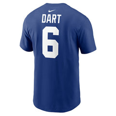Jaxson Dart  Name & Number T-Shirt - New York Giants T-shirts