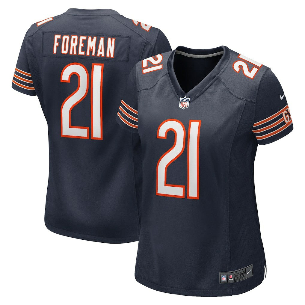 D'Onta Foreman  Women's Game Jersey - Chicago Bears Jerseys