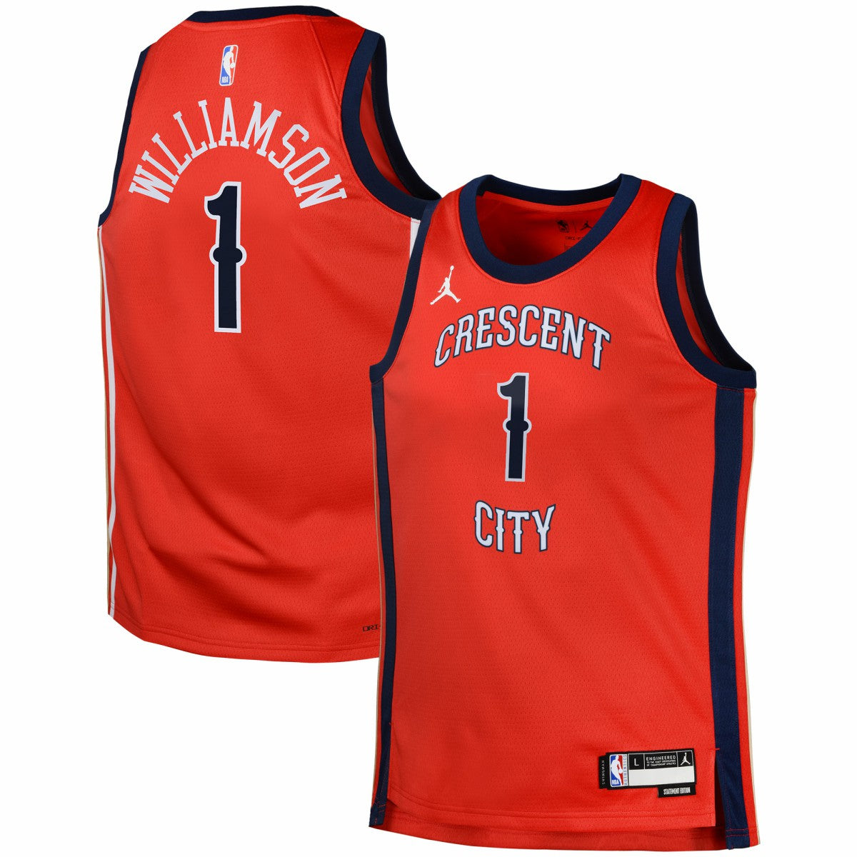 Zion Williamson New Orleans Pelicans Jordan Brand Swingman Jersey Statement