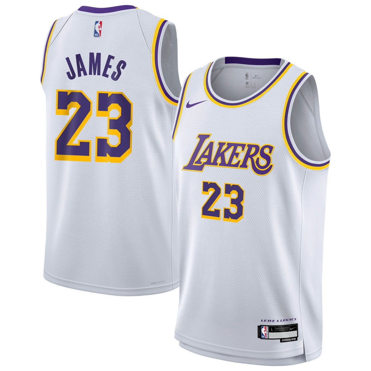 Nike LeBron James Los Angeles Lakers Youth Swingman Jersey