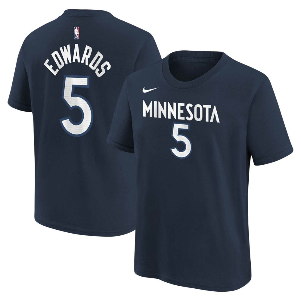 Anthony Edwards Minnesota Timberwolves Youth Icon Name & Number T-Shirt