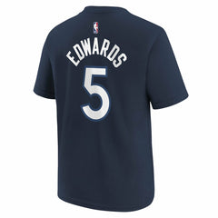 Anthony Edwards Minnesota Timberwolves Youth Icon Name & Number T-Shirt