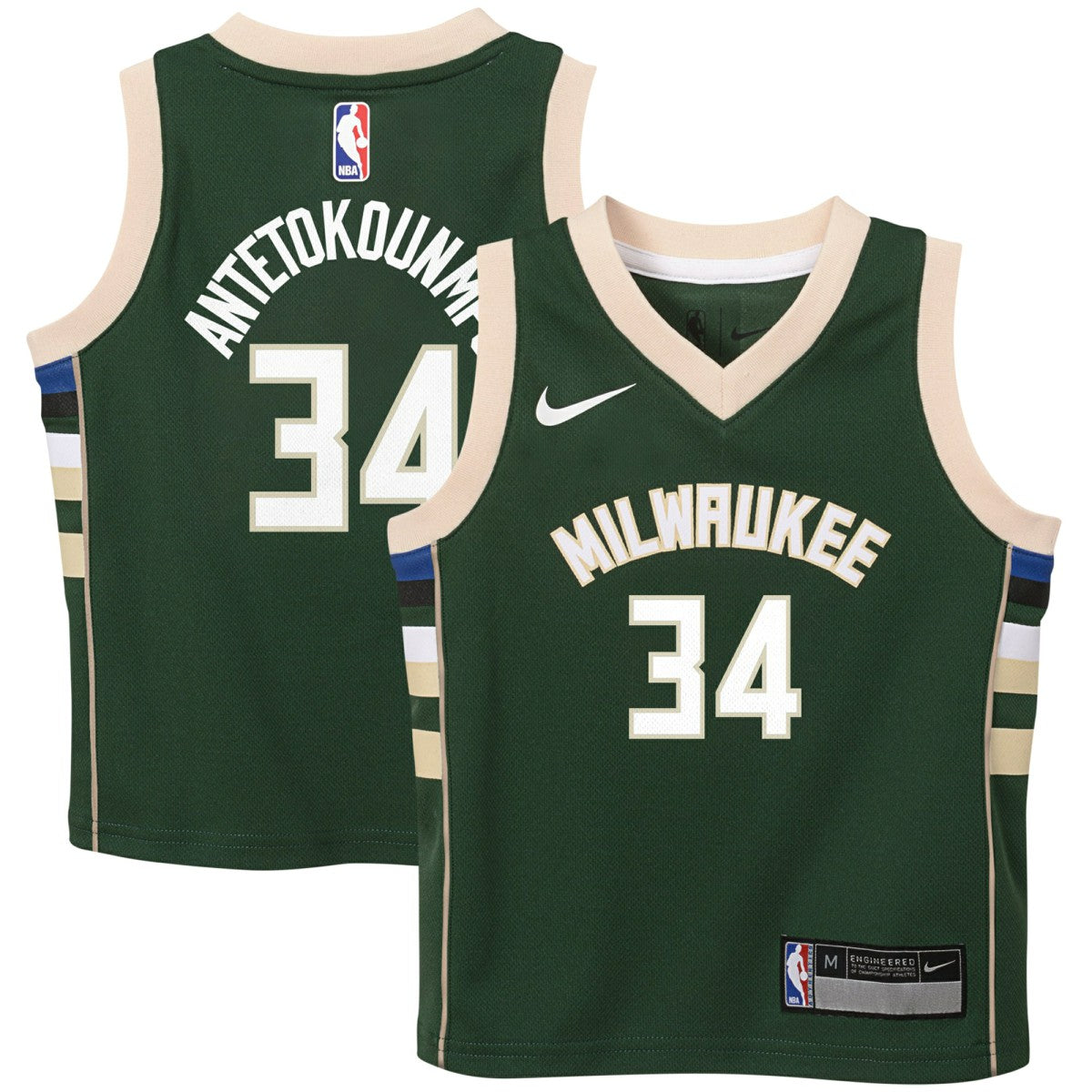 Nike Giannis Antetokounmpo Milwaukee Bucks Preschool Swingman Player Jersey
