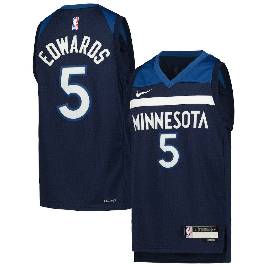 Nike Anthony Edwards Minnesota Timberwolves Youth Swingman Jersey