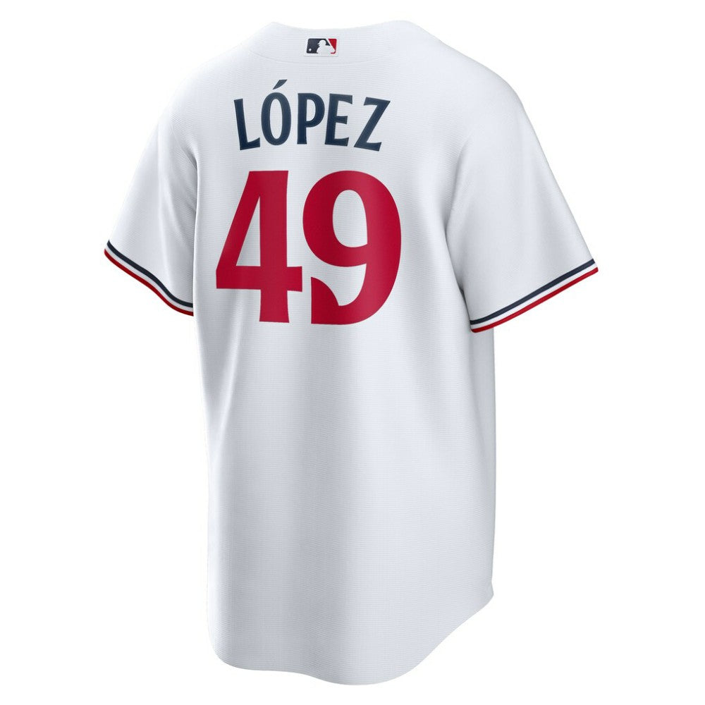 White Pablo López Minnesota Twins Nike Home  Replica Player Jersey