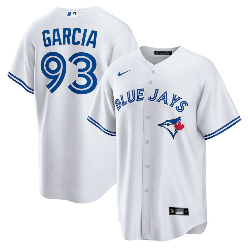 White Yimi Garcia Toronto Blue Jays Nike Home  Replica Player Jersey