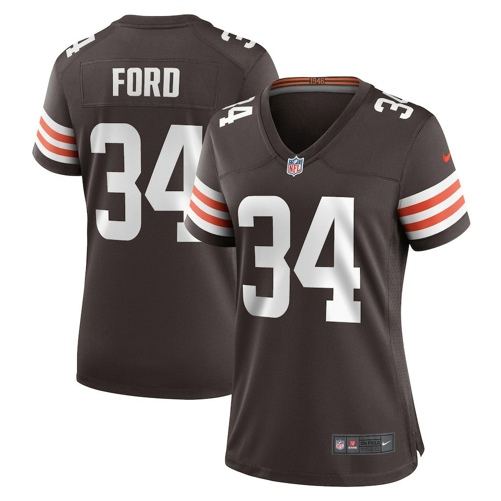 Jerome Ford  Women's Game Player Jersey - Cleveland Browns Jerseys