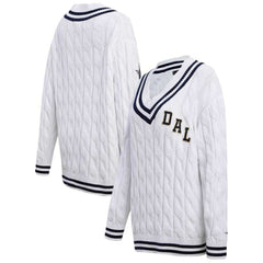 Pro Standard Women's Prep V-Neck Pullover Sweater - Dallas Cowboys Pullover