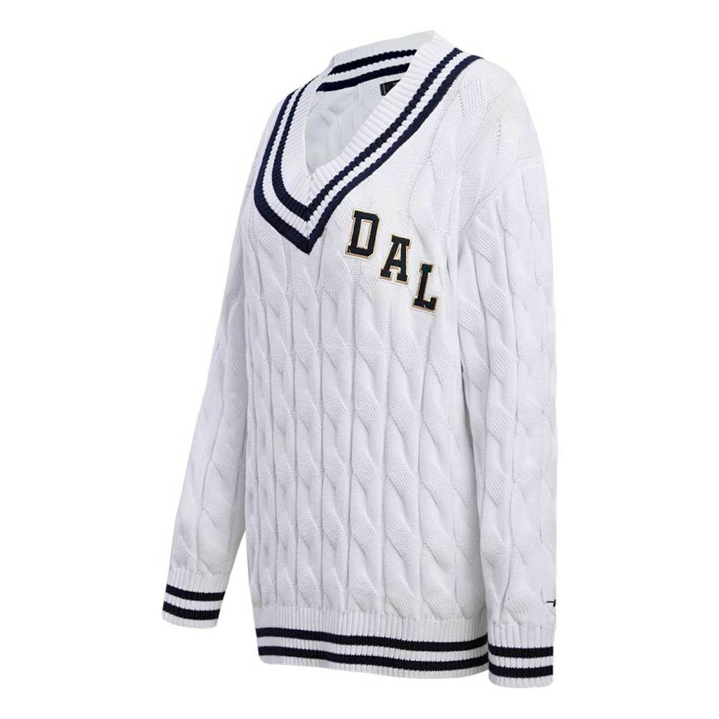 Pro Standard Women's Prep V-Neck Pullover Sweater - Dallas Cowboys Pullover
