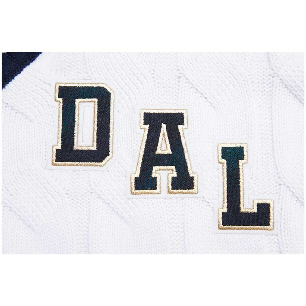 Pro Standard Women's Prep V-Neck Pullover Sweater - Dallas Cowboys Pullover