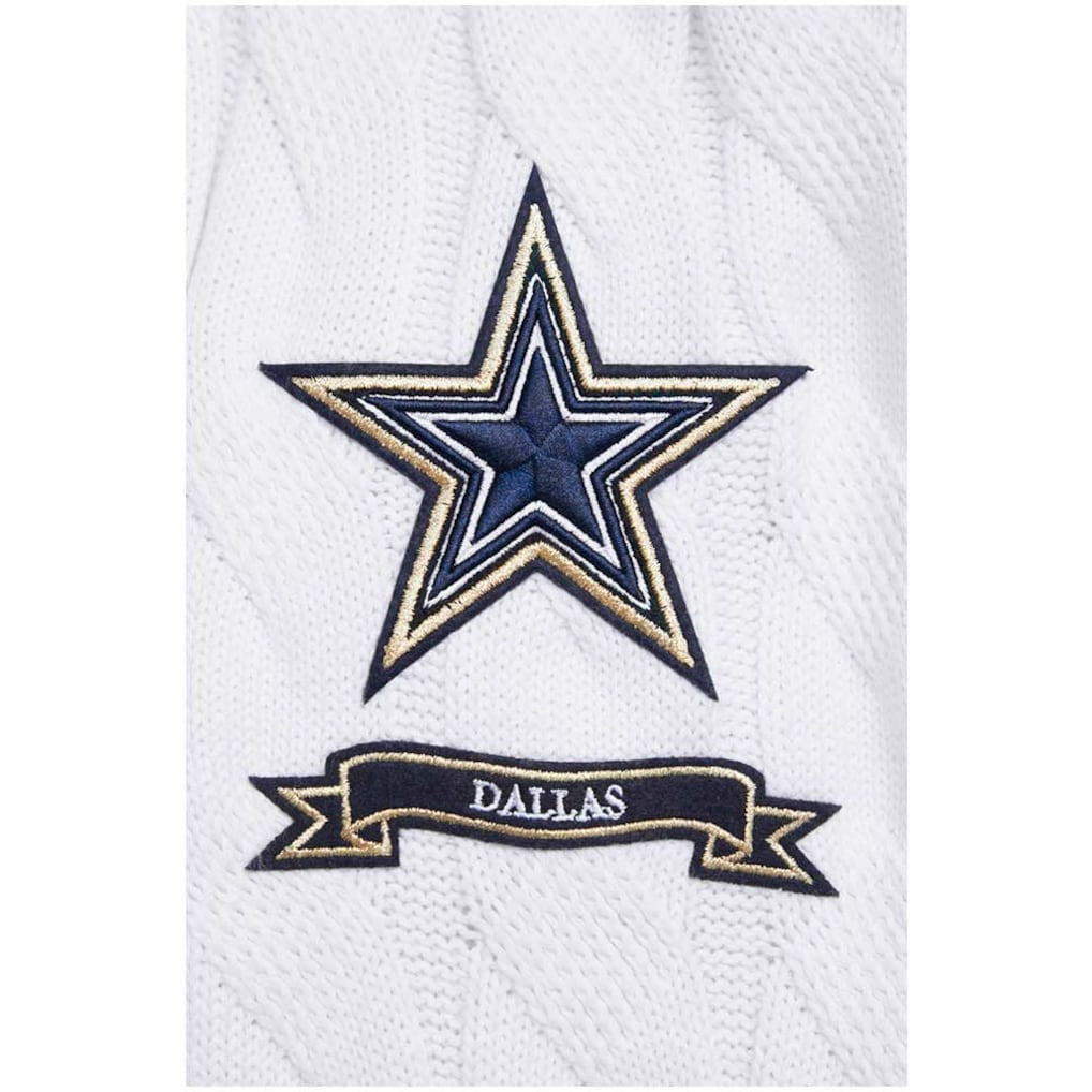Pro Standard Women's Prep V-Neck Pullover Sweater - Dallas Cowboys Pullover