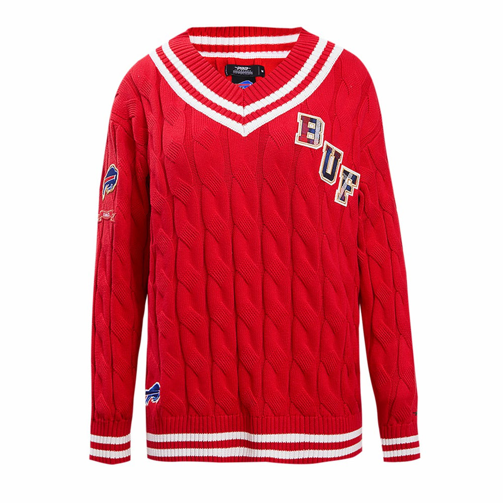 Pro Standard Women's Prep V-Neck Pullover Sweater - Buffalo Bills Pullover