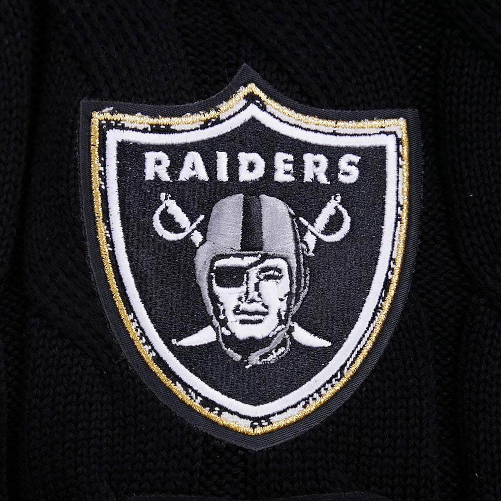 Pro Standard Women's Prep V-Neck Pullover Sweater - Las Vegas Raiders Pullover