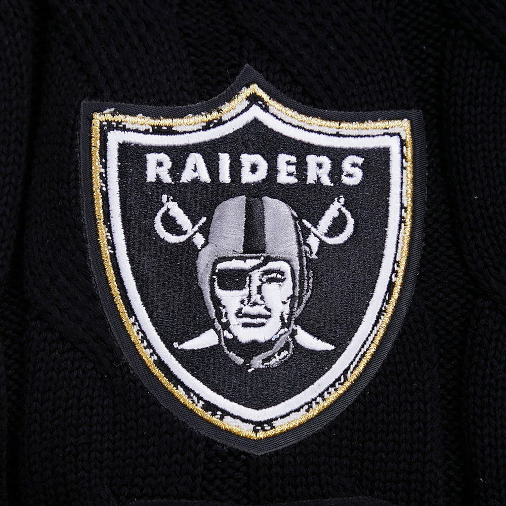 Pro Standard Women's Prep V-Neck Pullover Sweater - Las Vegas Raiders Pullover