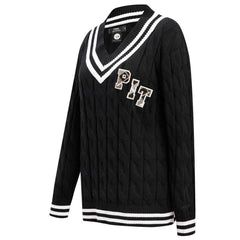 Pro Standard Women's Prep V-Neck Pullover Sweater - Pittsburgh Steelers Pullover