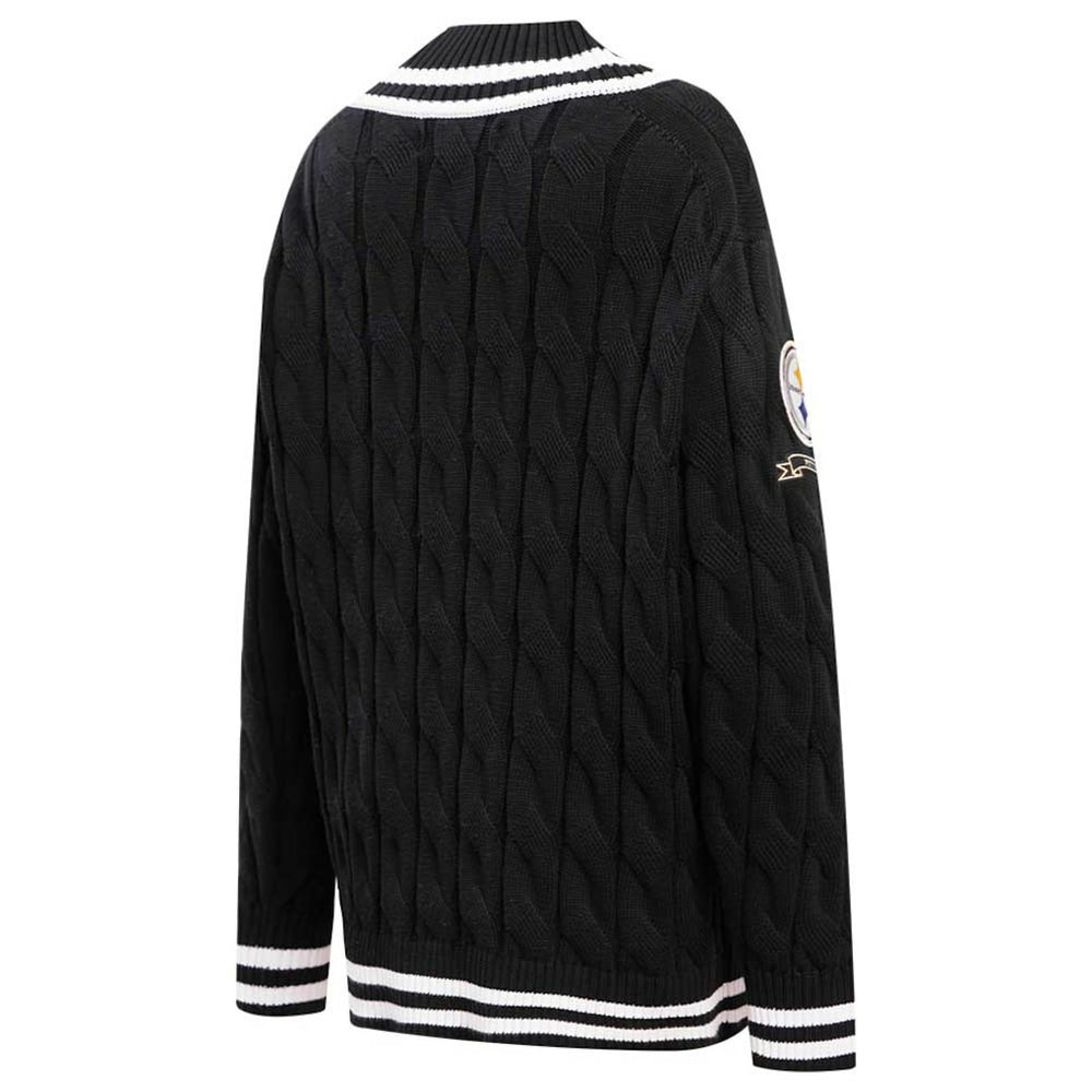Pro Standard Women's Prep V-Neck Pullover Sweater - Pittsburgh Steelers Pullover