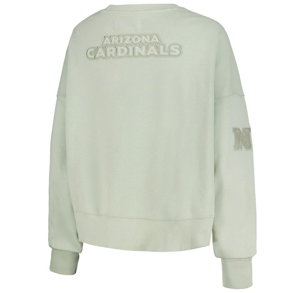Pro Standard Women's Oversized Cropped Neutral Pullover Sweatshirt - Arizona Cardinals Pullover