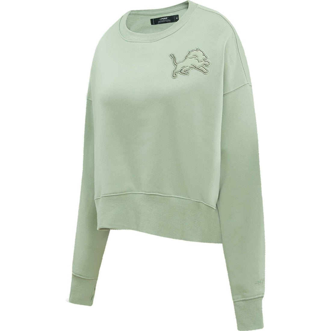 Pro Standard Women's Oversized Cropped Neutral Pullover Sweatshirt - Detroit Lions Pullover